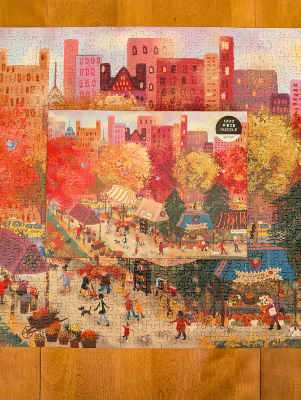 Autumn At The City Market - 1000 Piece Puzzle